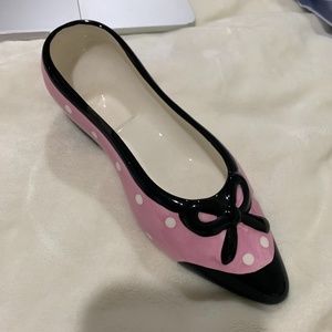 Ceramic Pink Shoe - Home Decoration